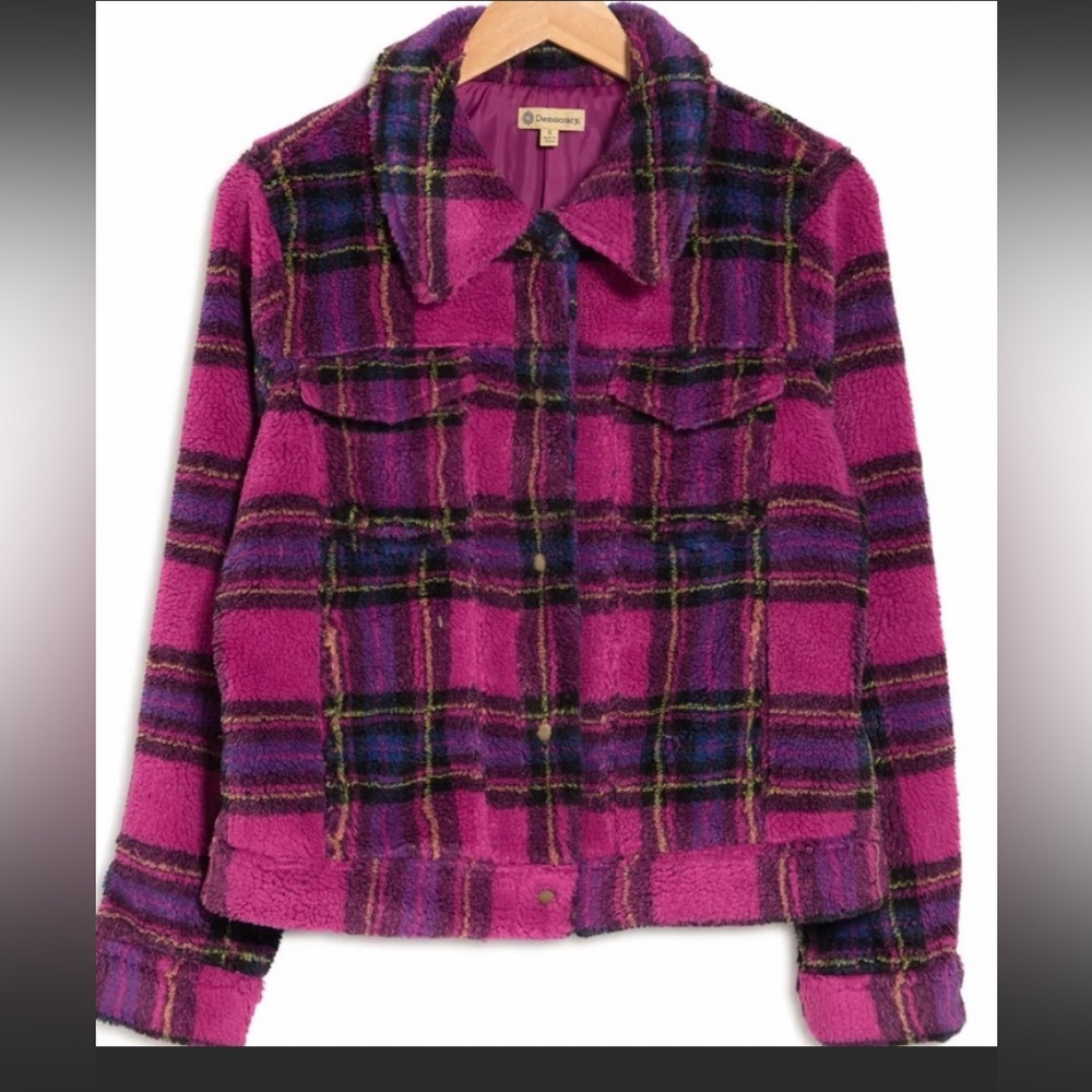 Democracy Plaid Jacket